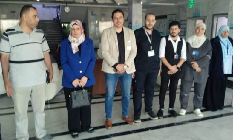 وفاء نجاح تتفقد شركات الخدمات بمستشفى رأس سدر لمتابعة أوضاع العمالة وتطبيق معايير العمل اللائق