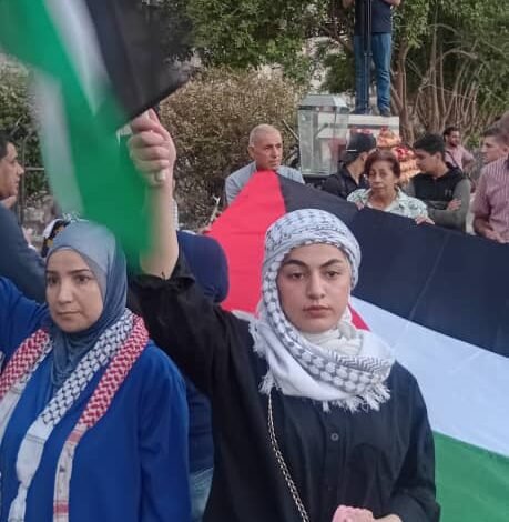 إستمرار المظاهرات في دمشق وريف دمشق رفضا للتطبيع مع العدو الصهيوني