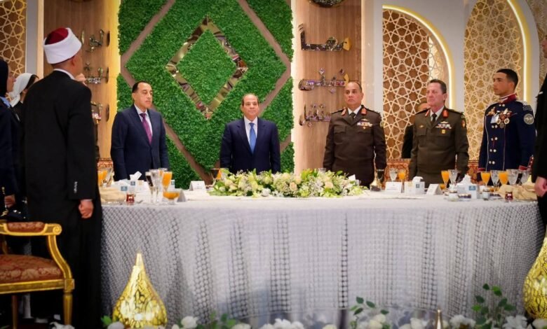 الرئيس السيسي يشارك في حفل الإفطار الذي نظمته الأكاديمية العسكرية المصرية