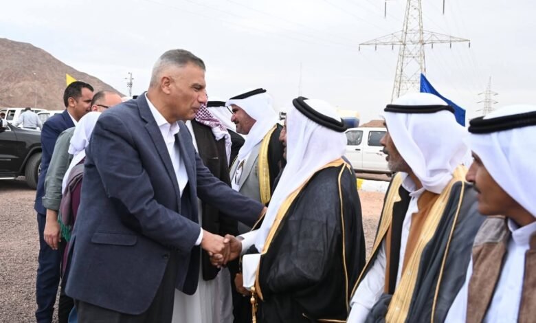 محافظ جنوب سيناء يشهد سباق الهجن بوادي مجرح بنويبع