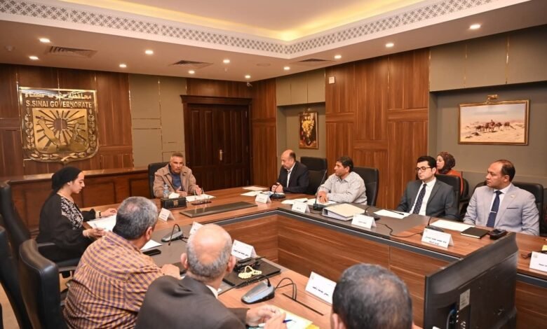 محافظ جنوب سيناء يتابع اعمال لجنة اللنشات بالمحافظة وما تم إنجازه