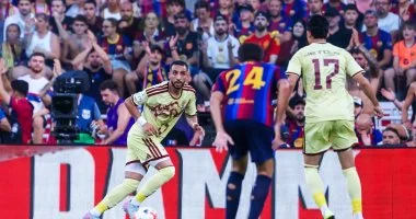 برشلونة يفوز على الأهلي المصري بهدفين مقابل هدف