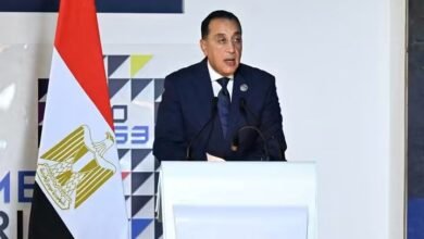 رئيس الوزراء يلقي كلمة خلال الجلسة العامة حول المدن والتنمية العمرانية