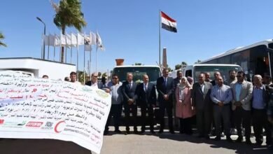 محافظ جنوب سيناء يستقبل قافلة «بيت الزكاة والصدقات» لدعم الأسر الأولى بالرعاية