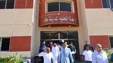 محافظ جنوب سيناء يتفقد أعمال تطوير مبنى مجلس مدينة طابا