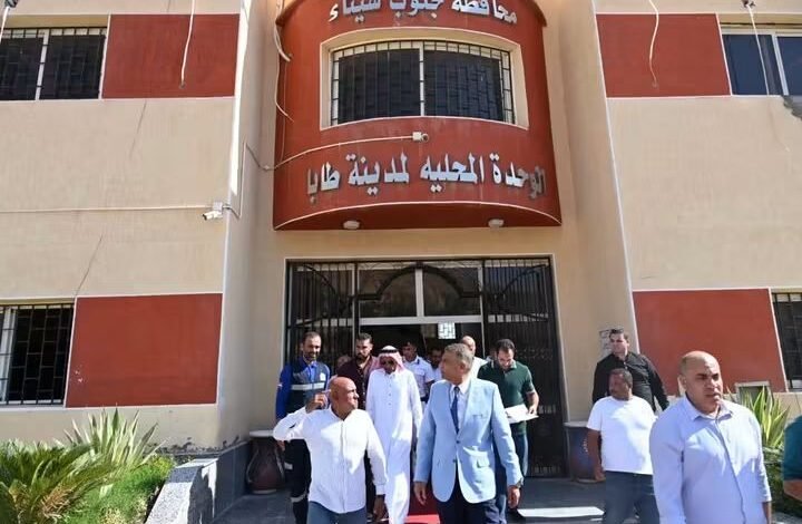 محافظ جنوب سيناء يتفقد أعمال تطوير مبنى مجلس مدينة طابا