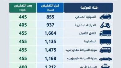 محافظ جنوب سيناء يتابع تطبيق تخفيض رسوم تراخيص المركبات