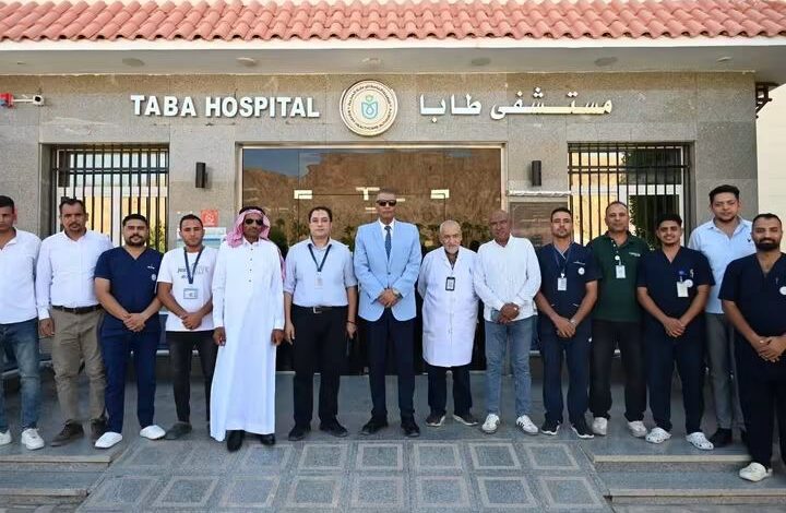 محافظ جنوب سيناء يتفقد مستشفى طابا المركزي ويتابع معدلات التردد ومستوى الخدمات الطبية