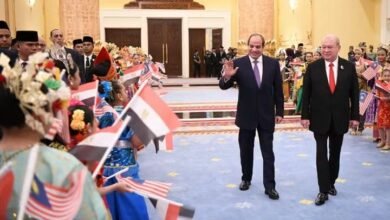الرئيس السيسي يلتقي اليوم في كوالالمبور بملك ماليزيا