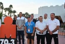 محافظ جنوب سيناء يطلق إشارة البدء لبطولة IRONMAN 70.3 SHARM EL SHEIKH EGYPT العالمية للترايثلون
