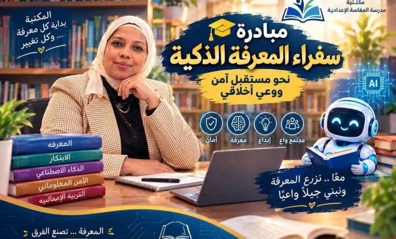 الأحد القادم انطلاق مبادرة سفراء المعرفة الذكية من مدرسه المفالسه الاعداديه ادفو شمال اسوان