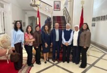 لقاء ودي يجمع بين سفير المغرب وأعضاء رابطة الجالية المغربية الإجتماعية بمصر